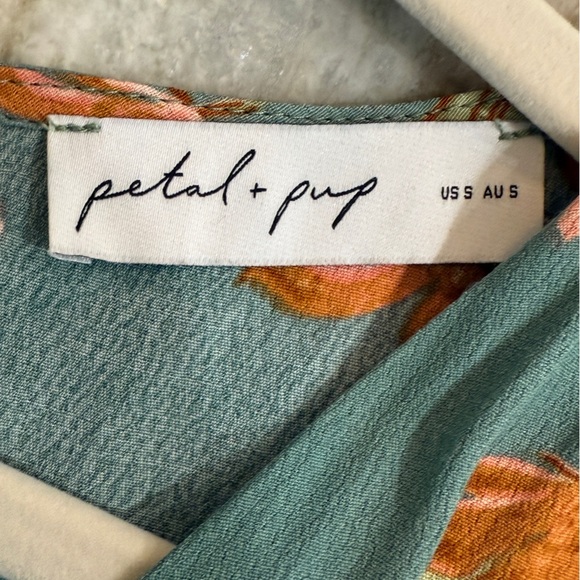 Women’s PETAL & PUP Frampton Midi Dress- blue floral. Size Small - Picture 11 of 13